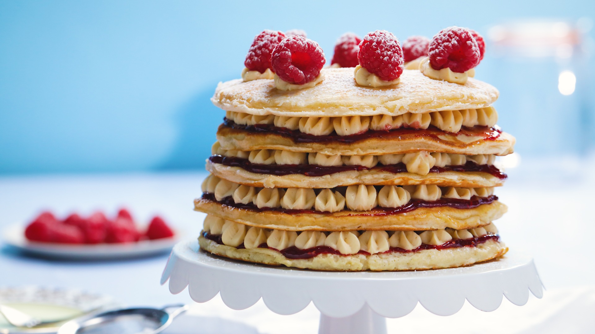 Explosion Pancake Cake with Nutella® | Williams Sonoma