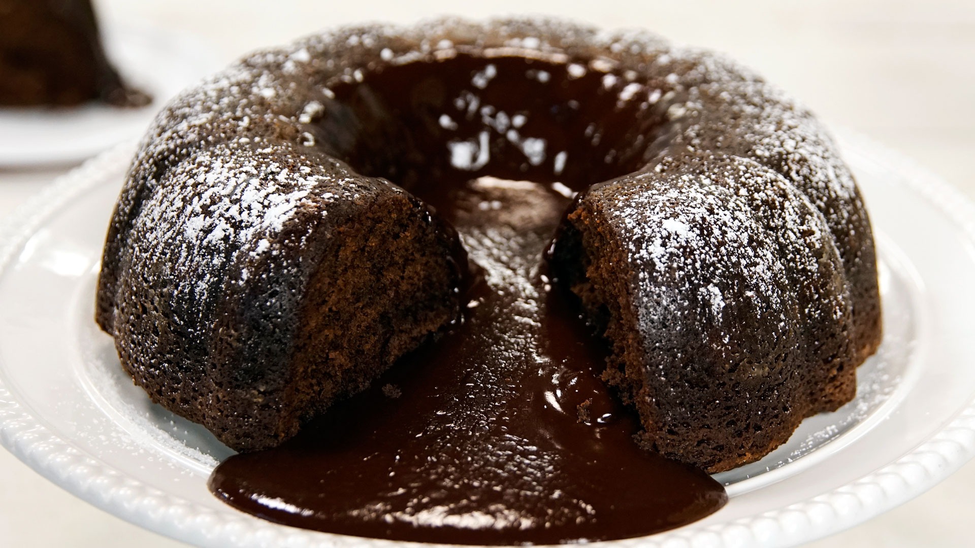 Chocolate steamed pudding with chocolate sauce recipe - BBC Food