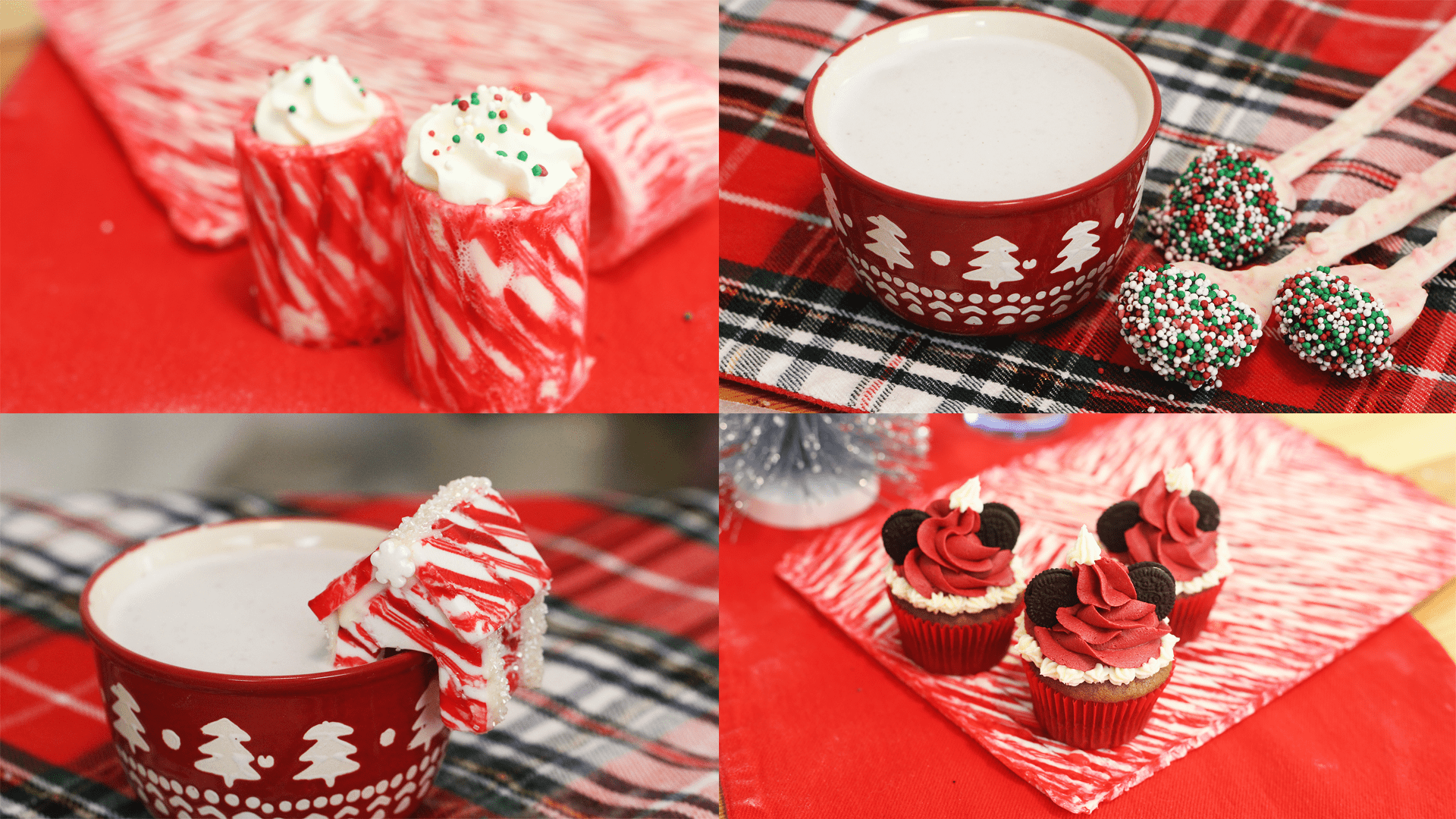 Candy Cane Heart Mug Toppers - Dukes and Duchesses