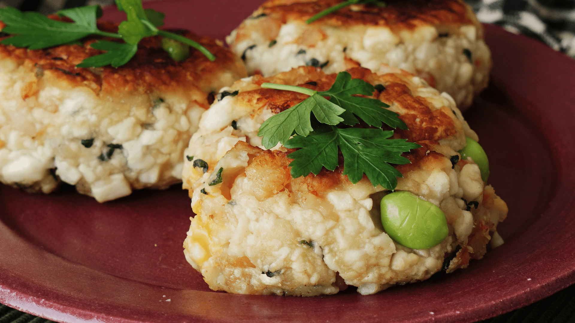 Cheesy Edamame and Shrimp Patties | Tastemade