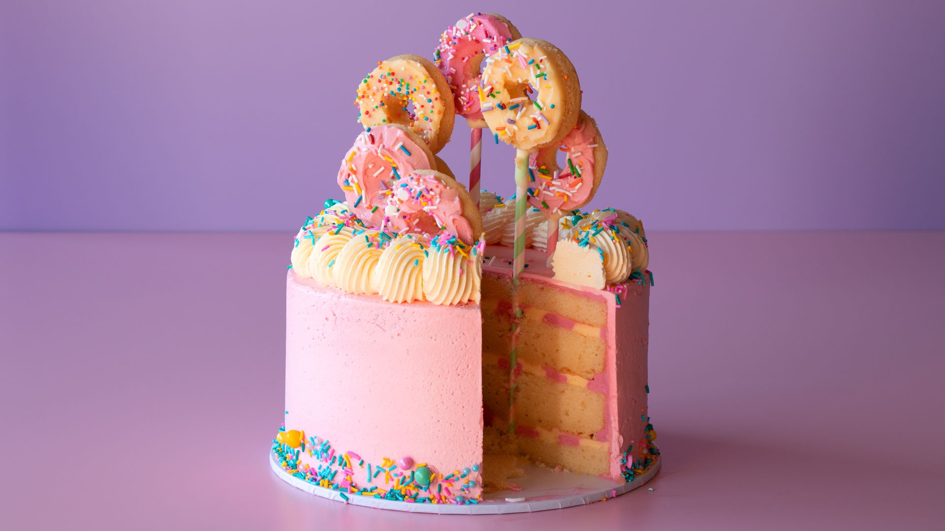 Donut Layer Cake - Classy Girl Cupcakes