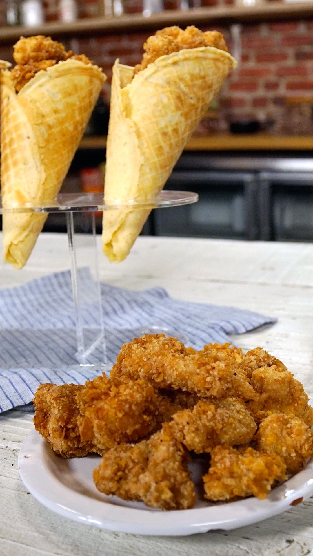 How to Make Fried Chicken Ice Cream & Waffles