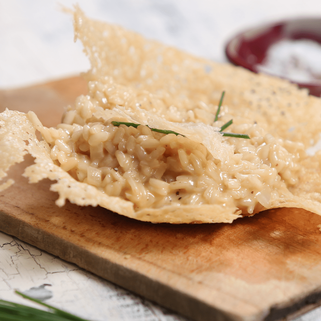 Smoked Cheese Risotto in Cheese Bowls | Tastemade