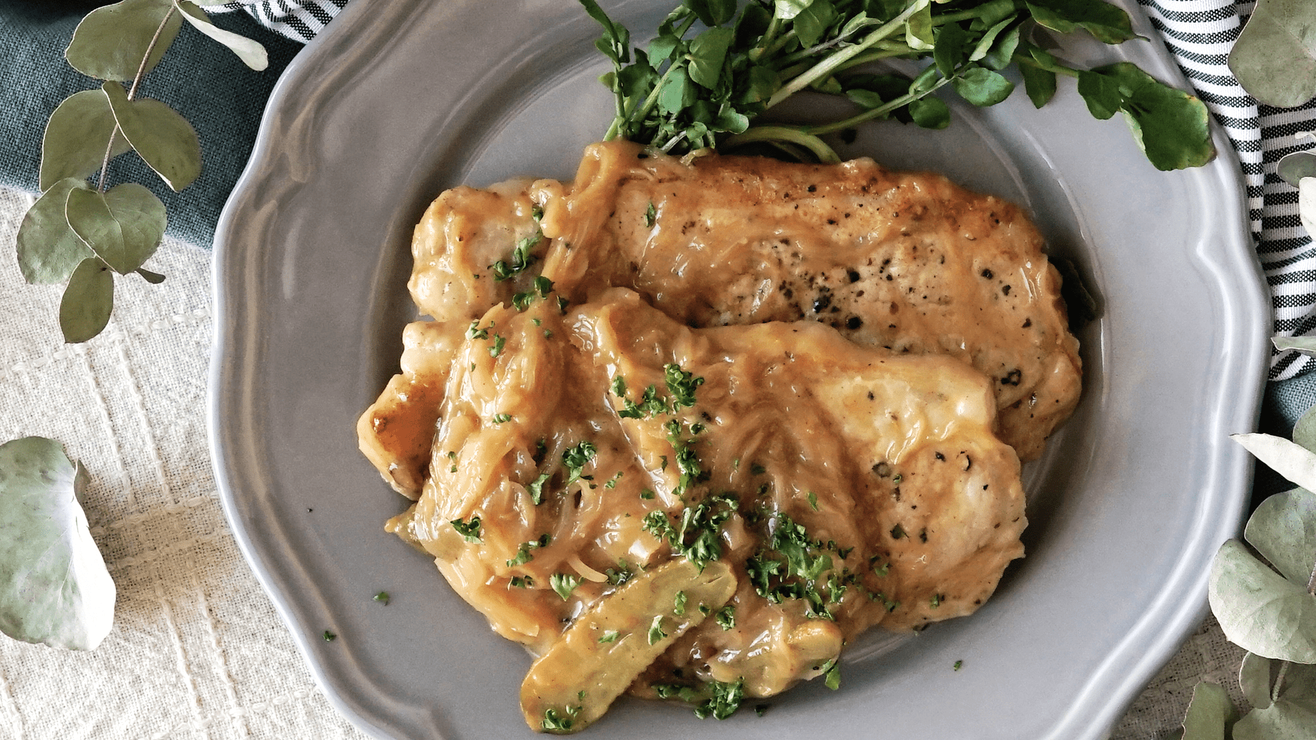 Pork Loins with Mustard Vinegar Sauce Tastemade