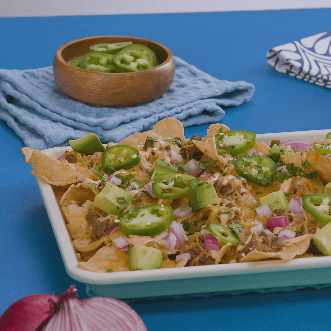 Beef Baked Loaded Nachos | Tastemade