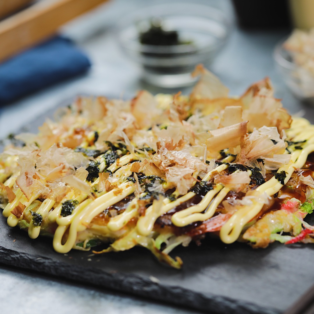 Japanese Okonomiyaki, image size:1080x1080