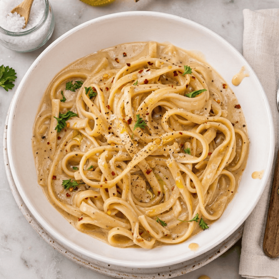 One-Pot Vegan Fettuccine Alfredo | Tastemade