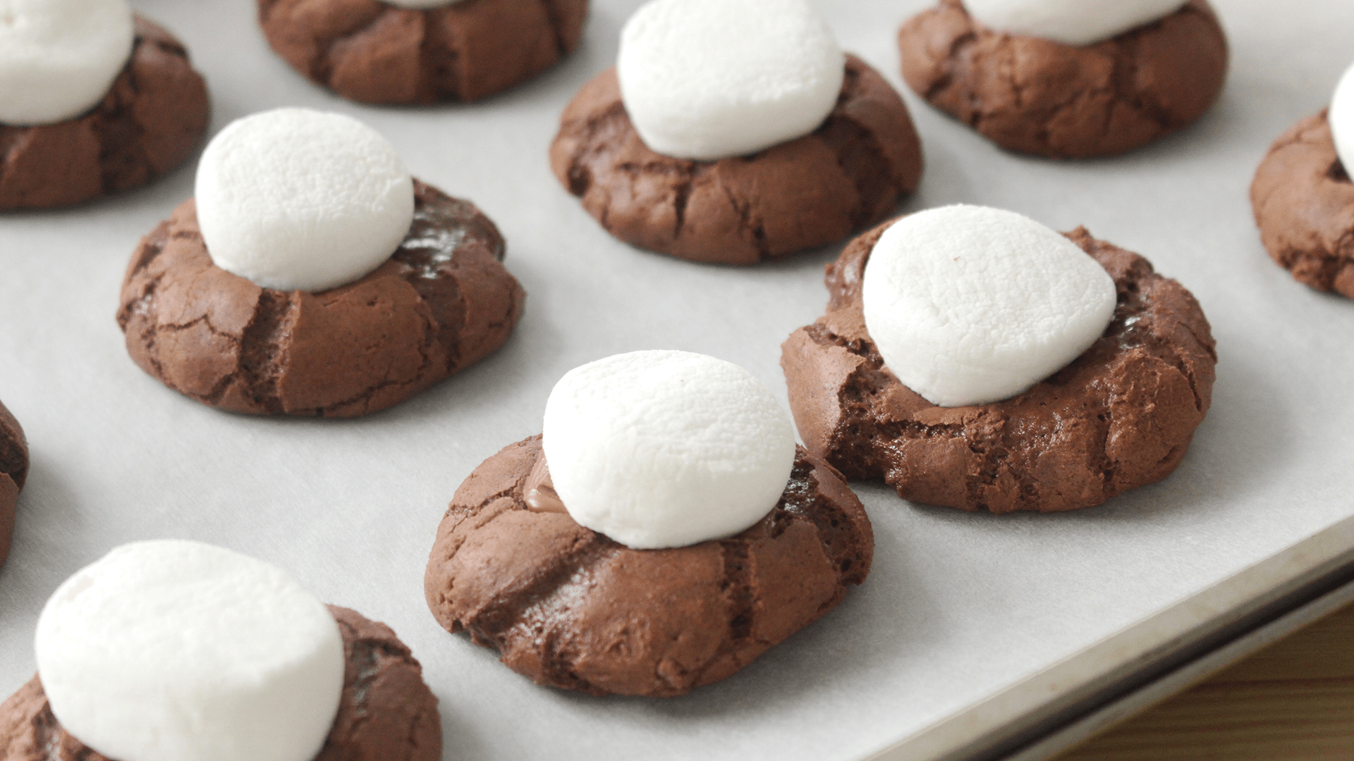 Hot Chocolate Cookies with Marshmallows - Tastemade
