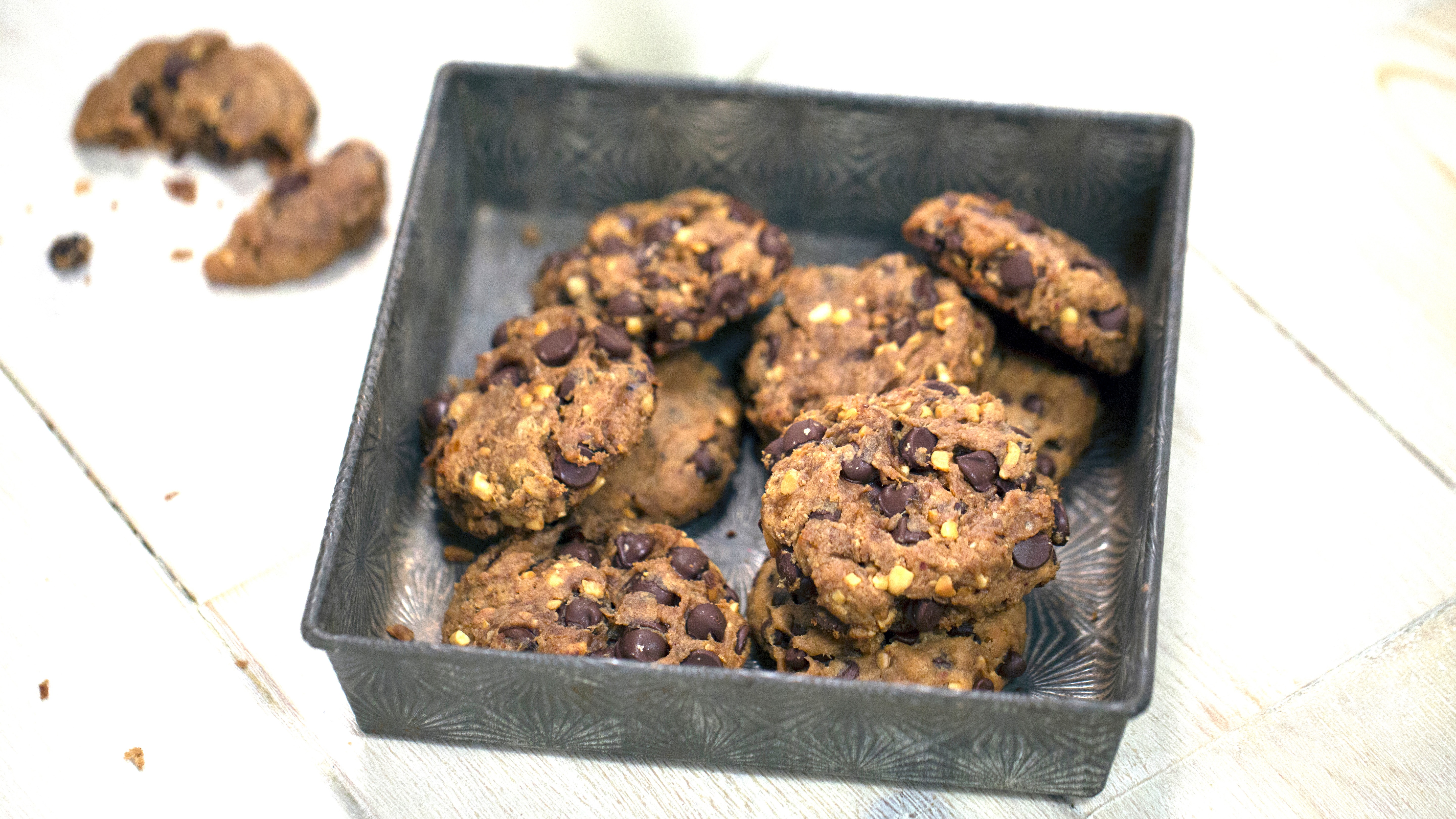 Salted Chocolate Chip Cookies - Salted Dark Chocolate Chunk Cookies