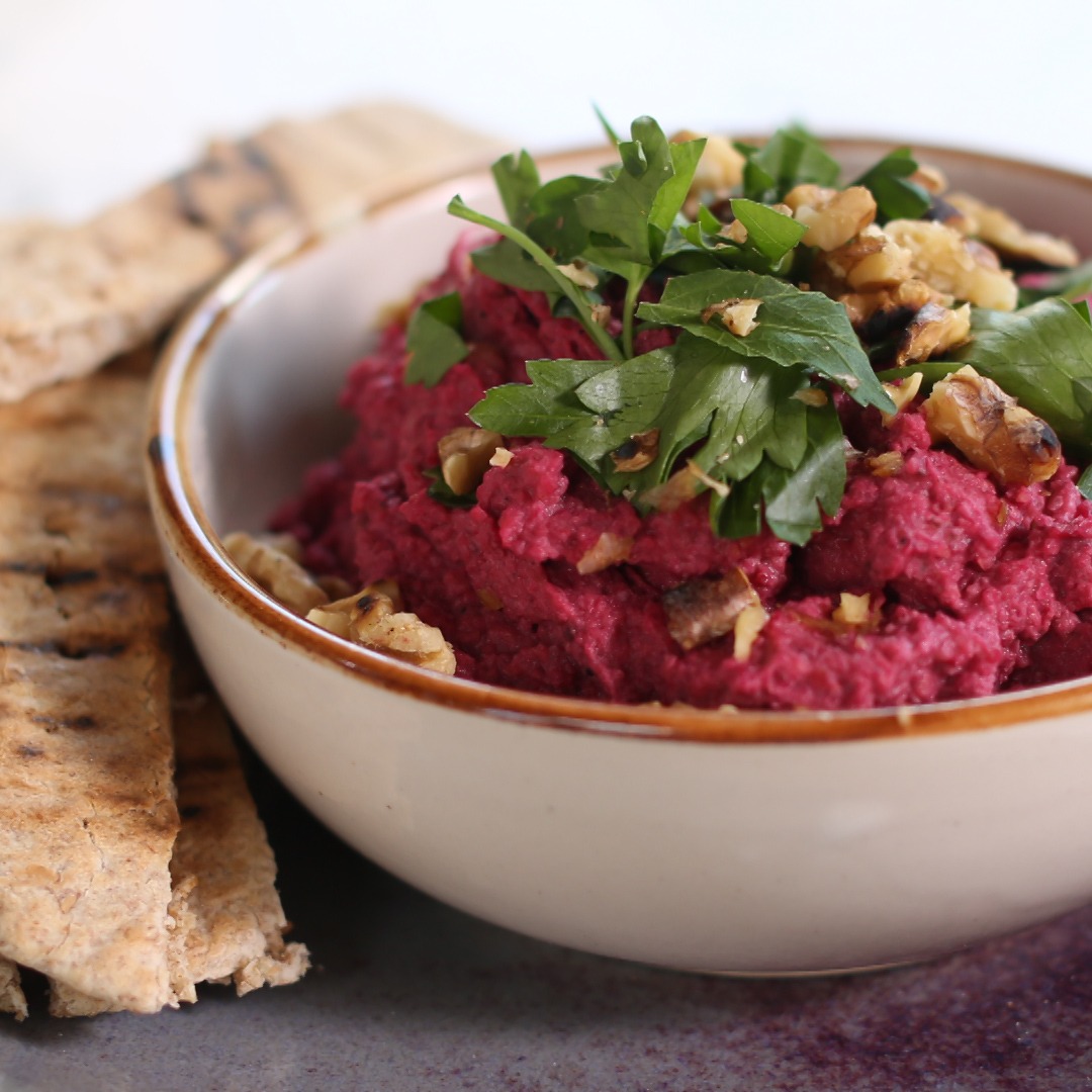 Beetroot and Walnut Hummus Tastemade