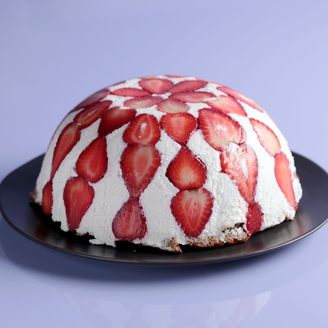 Fruit & Cream Domes Cake (Eggless) - Cremeux Goa