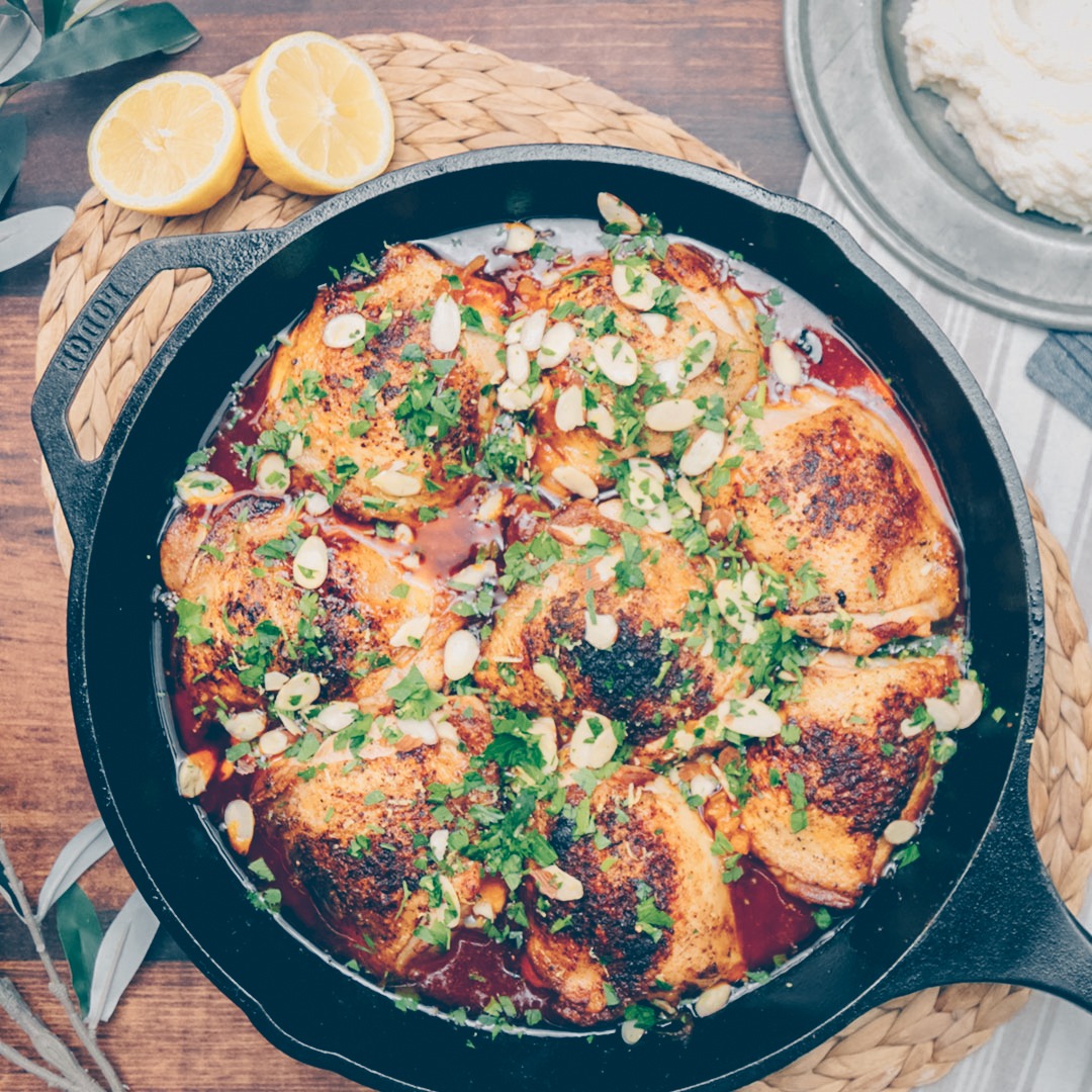 Fig and Apricot Chicken Thighs - Living The Gourmet