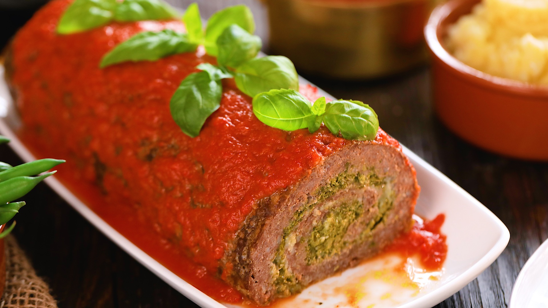 Pesto Meatloaf Roulade Tastemade