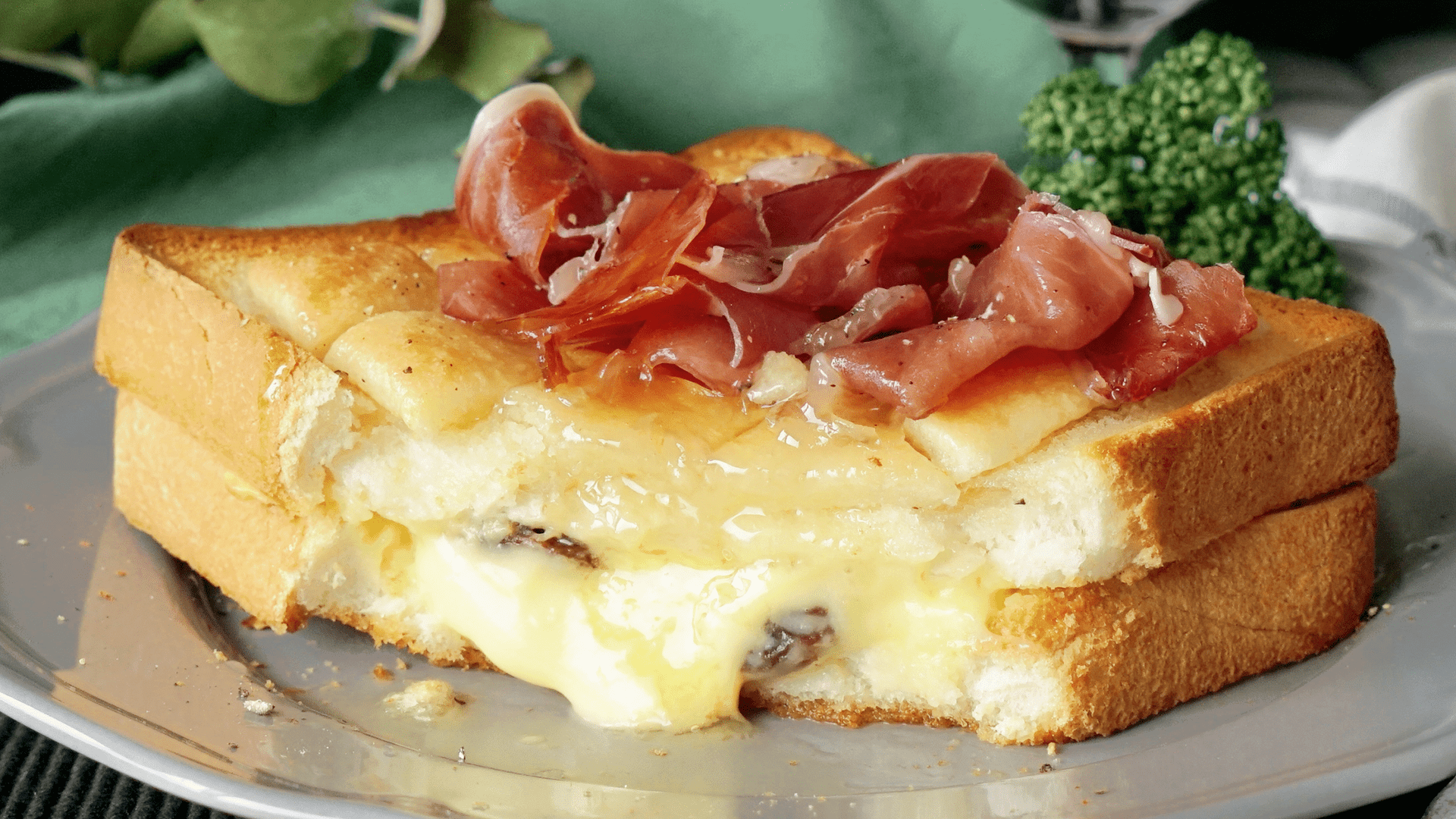 Melon Pan Toast With Prosciutto Tastemade