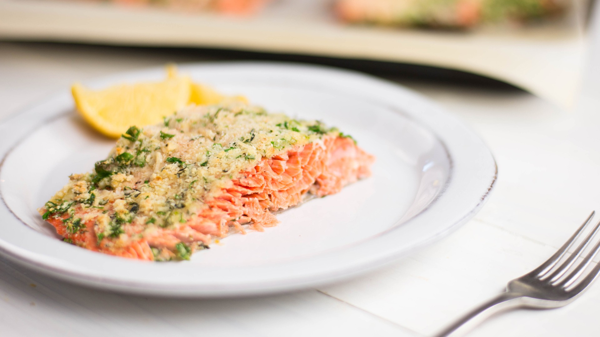 Oven Baked Parmesan Herb Crusted Salmon | Tastemade