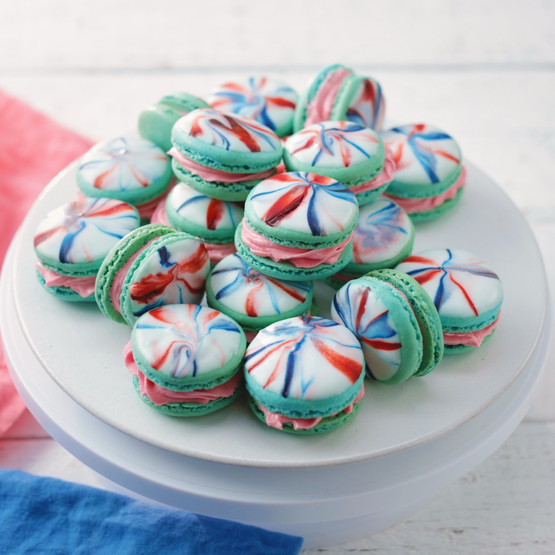 Marbled Macarons Tastemade