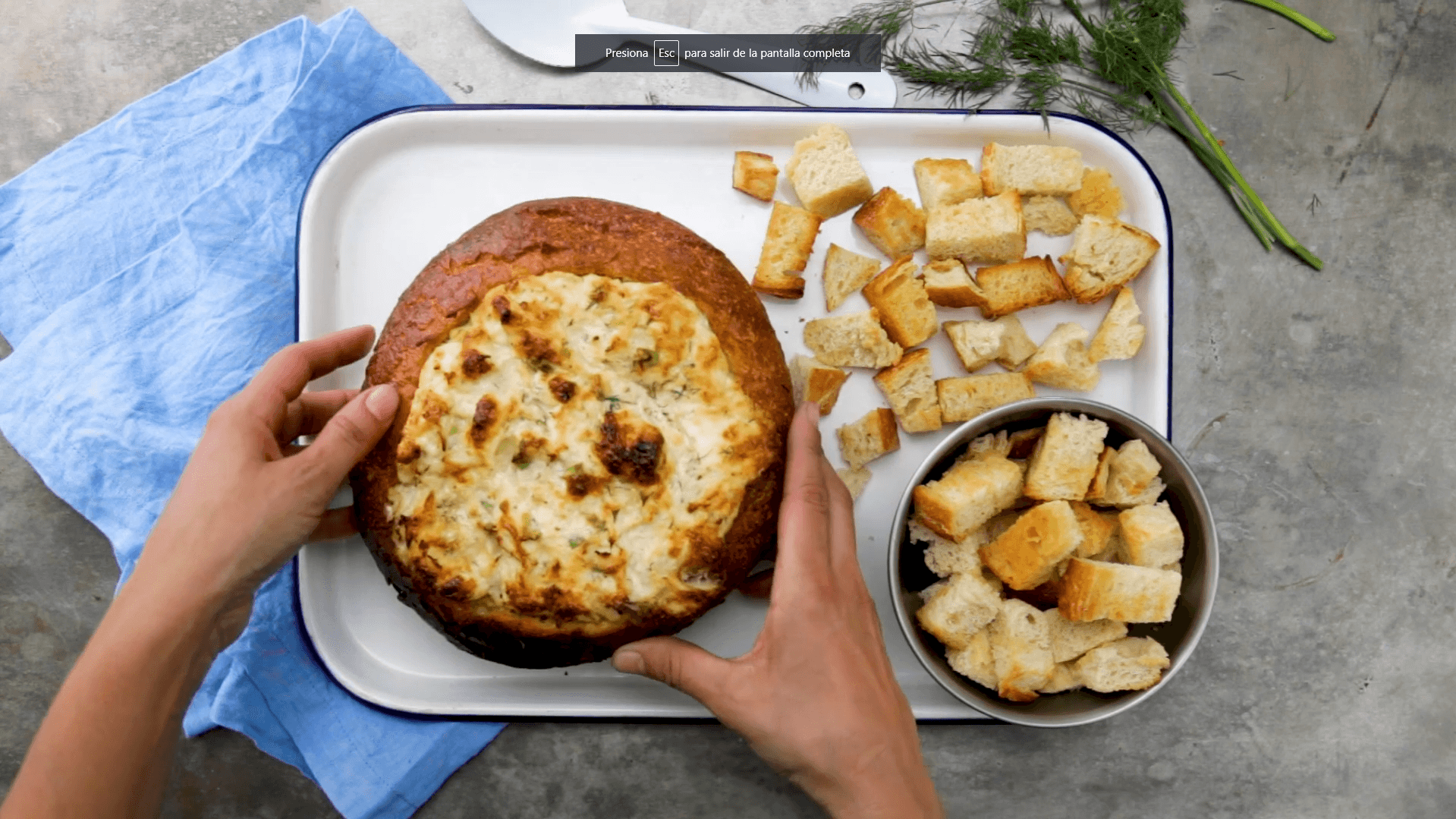 Crab, Lemon & Dill Bread Bowl Dip Tastemade