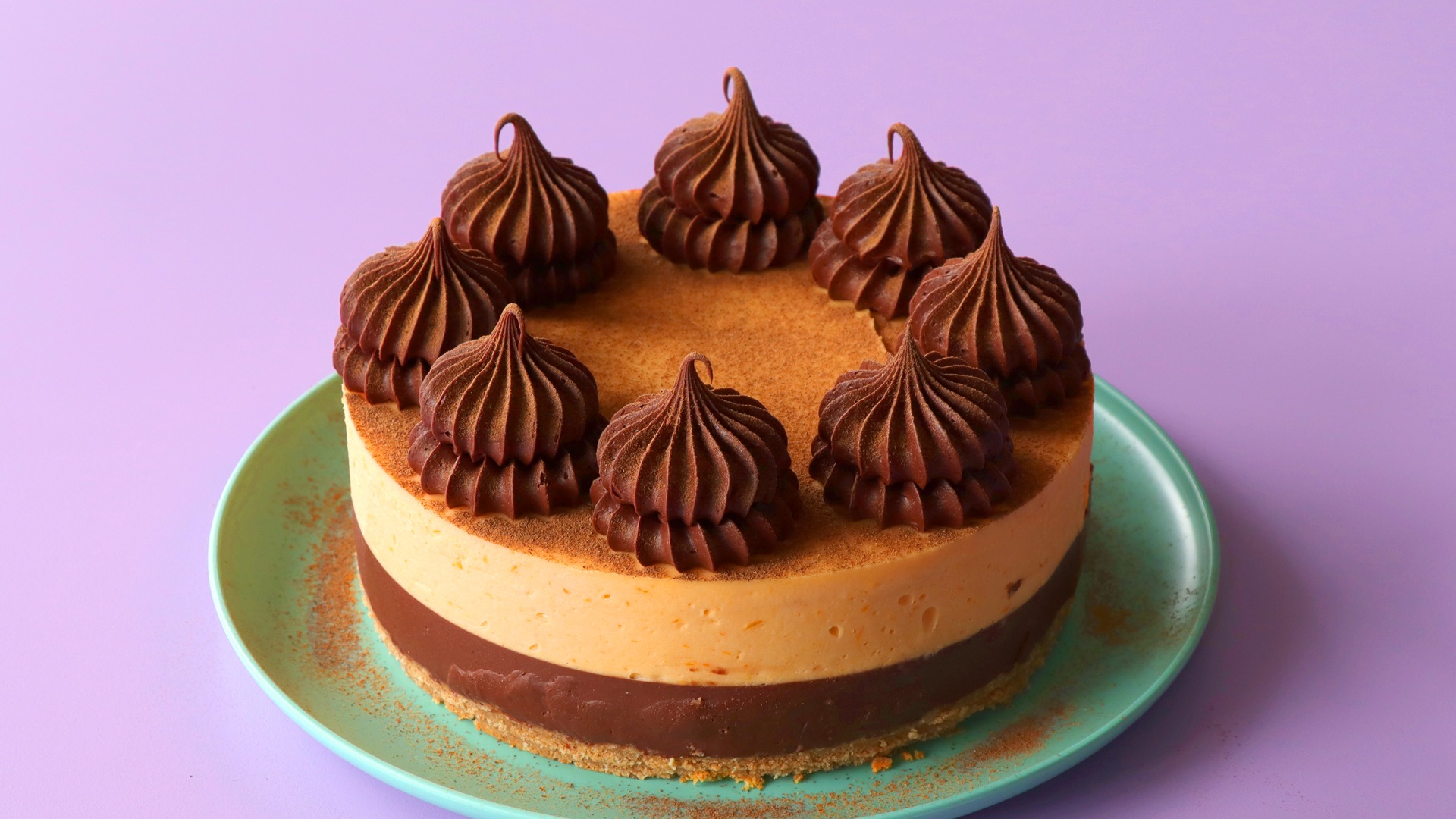 Chocolate Orange Mousse Cake ( Eggless Desserts Recipe)