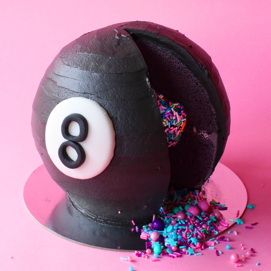 Magic 8 Ball Cake | Tastemade