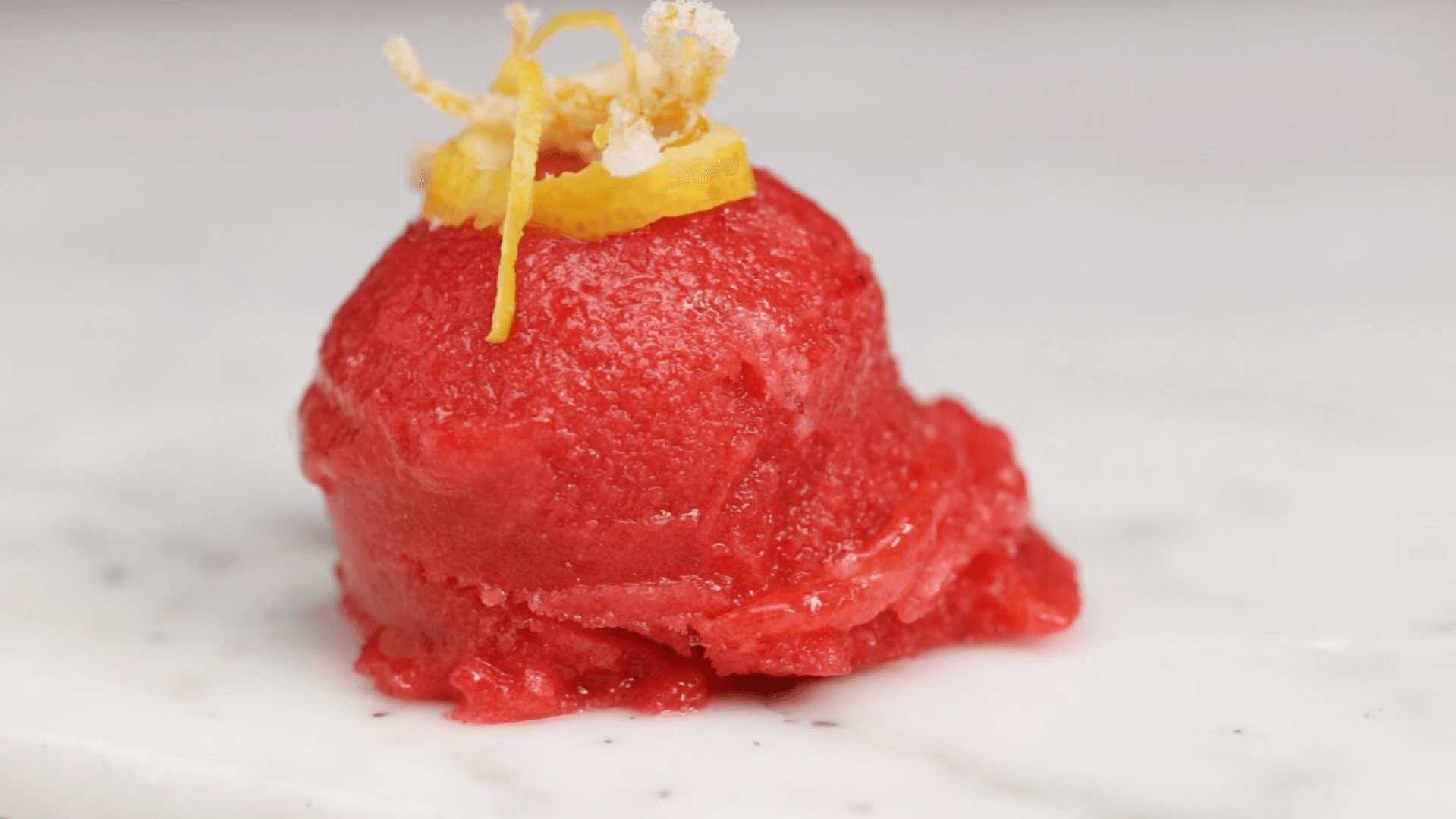 Strawberry & Meyer Lemon Sorbet Tastemade